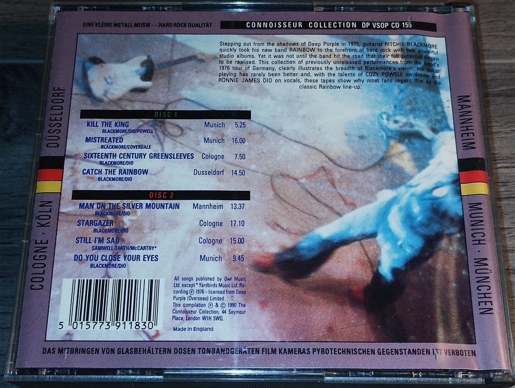 Rainbow ‎- Live In Germany 1976 [2 CD], Ophalen of Verzenden, Zo goed als nieuw
