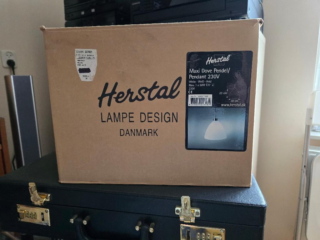 Herstal design Hanglamp, Nieuw, Ophalen of Verzenden, Glas, Minder dan 50 cm
