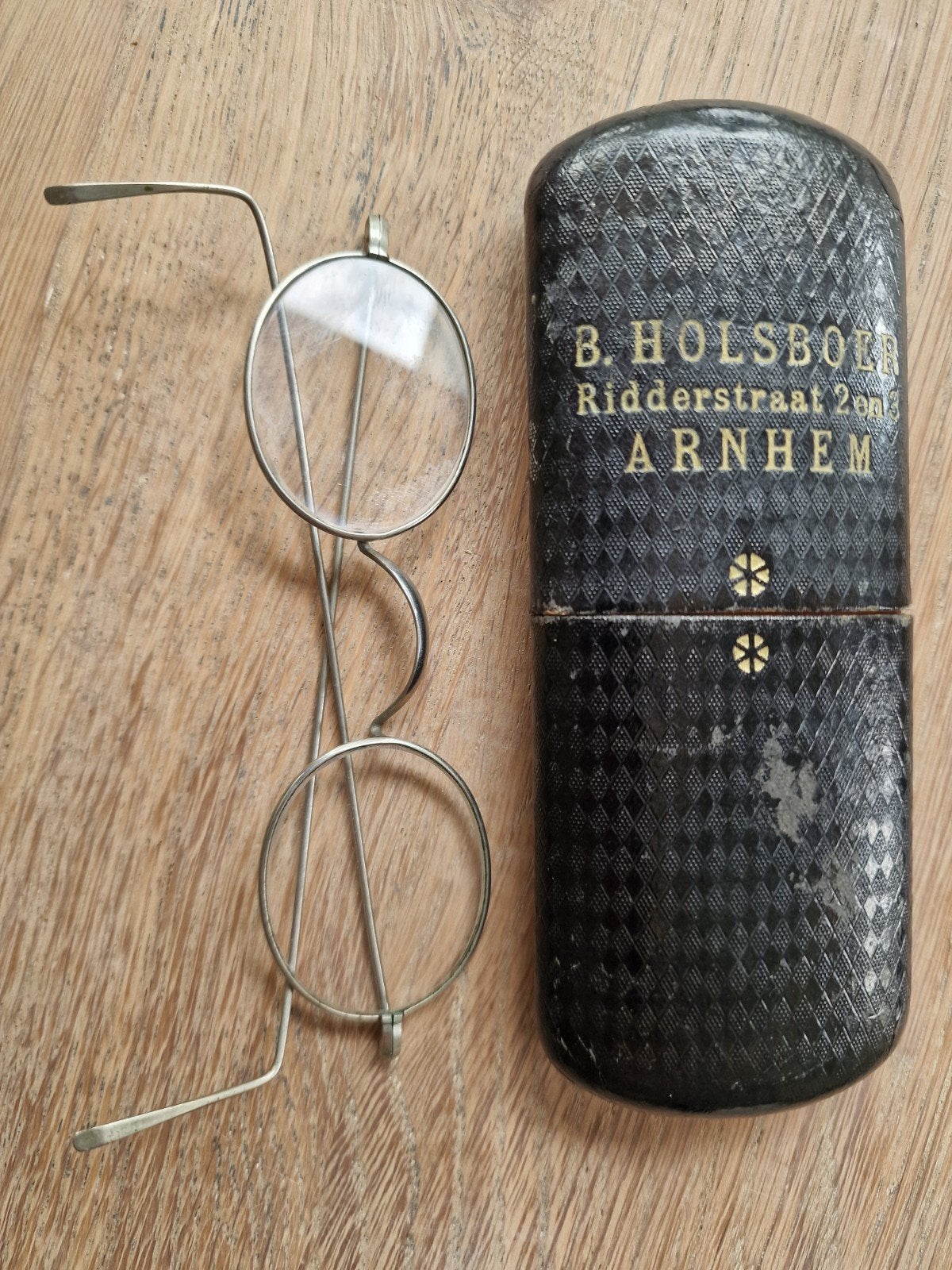 Antiek bril van B. Holsboer uit Arnhem rond 1900, Ophalen of Verzenden