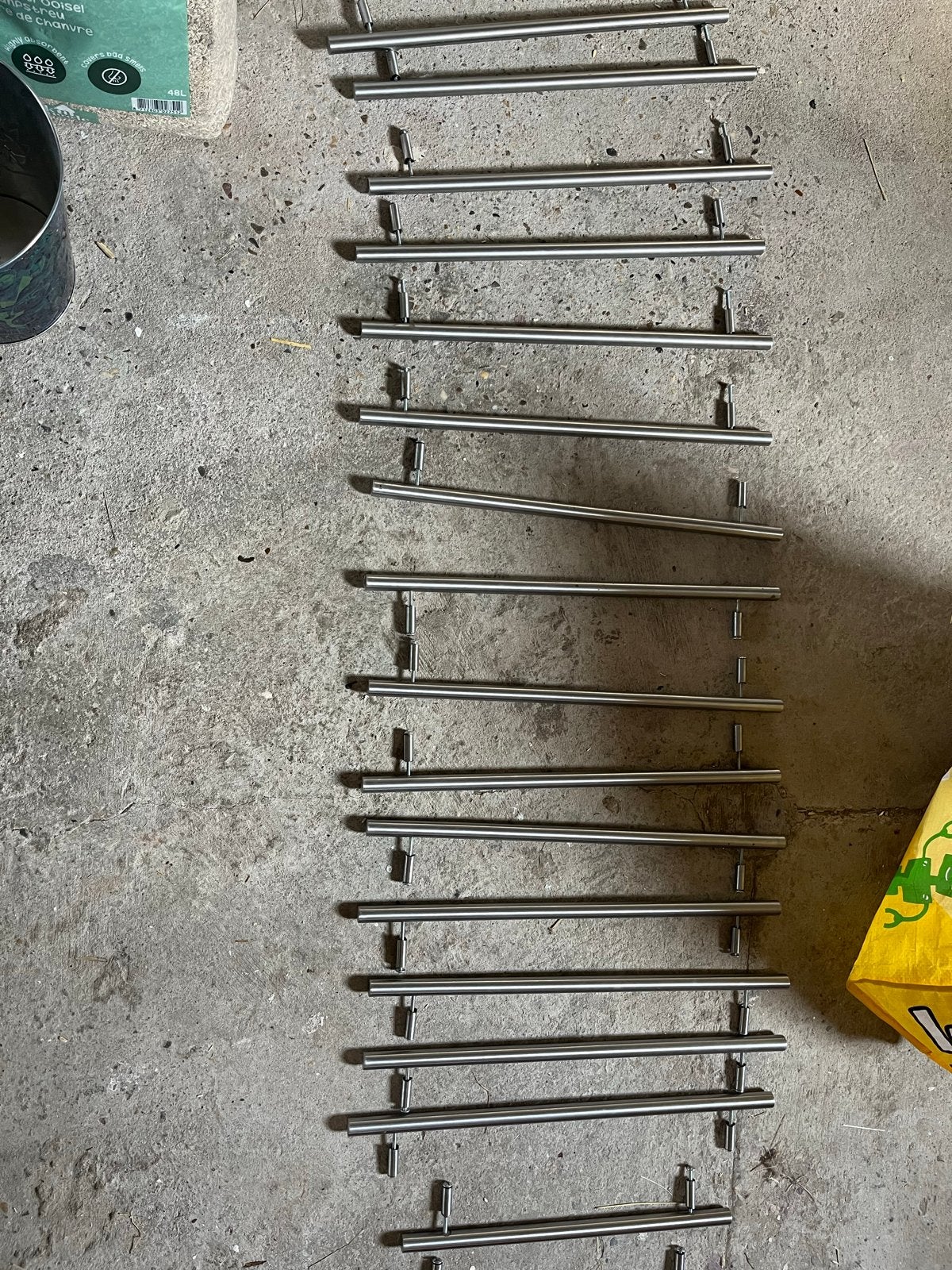 RVS handgrepen IKEA keuken - 19 stuks, Gebruikt, IKEA, Zilver, Ophalen of Verzenden