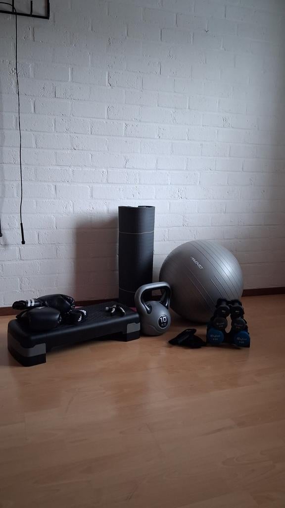 Complete Fitness Set: Kettlebell, Dumbbells, Stepbank & Meer, Sport en Fitness, Ophalen of Verzenden, Zo goed als nieuw, Benen