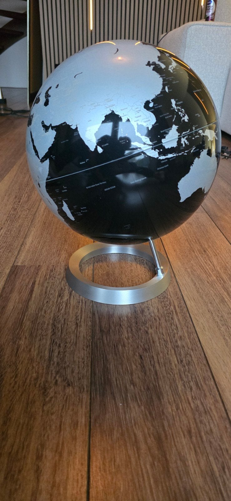 Wereldbol - Atmosphere vision black 30cm, Ophalen of Verzenden, Draaibaar, Zo goed als nieuw, 30 cm