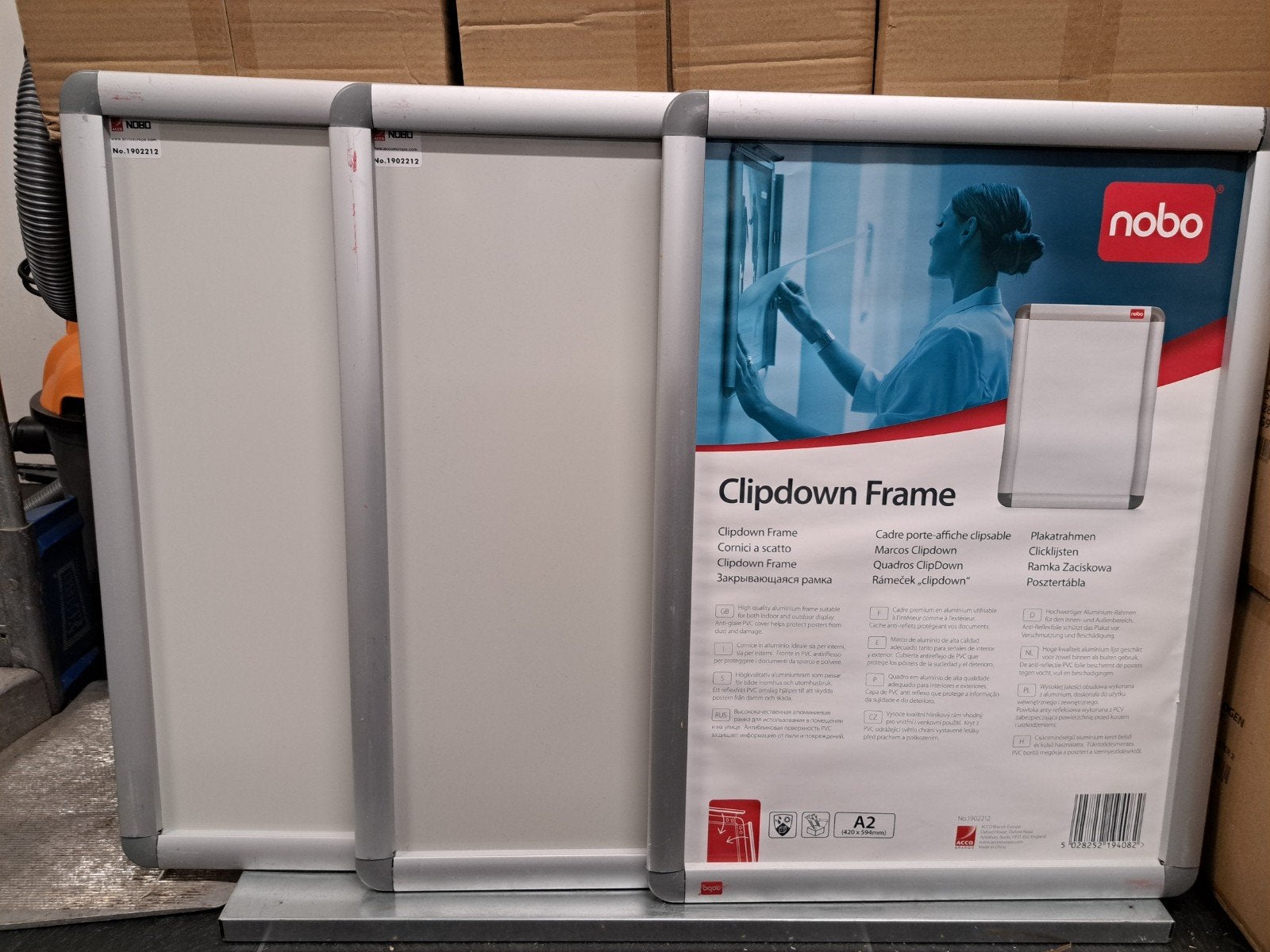 3x Nobo Clipdown Frame A2 - posterlijst / kliklijsten, Ophalen, Posterlijst