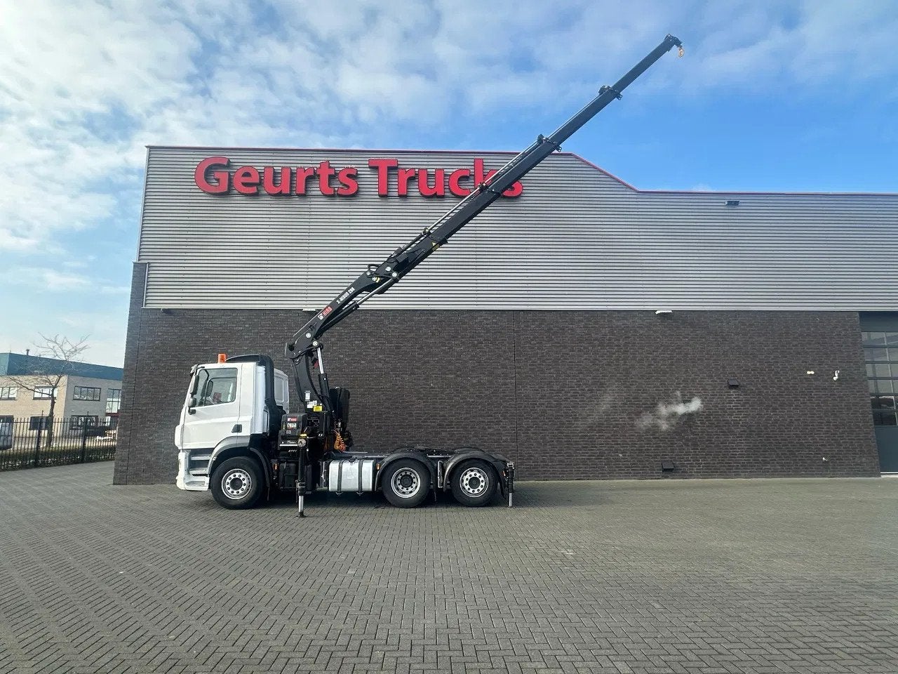 DAF CF 480 6X2 HIAB X-HIDUO 298 EP-4 KRAAN/KRAN/CRANE/GRUA, Auto's, Automaat, Euro 6, Wit, Origineel Nederlands