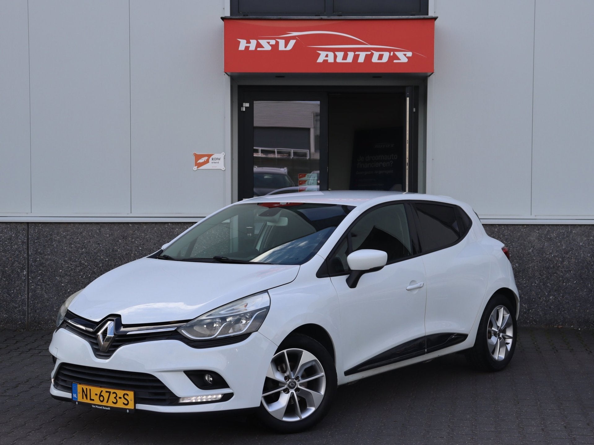 Renault Clio 0.9 TCe Zen navi LM 4-deurs org NL, Voorwielaandrijving, 898 cc, Gebruikt, Wit
