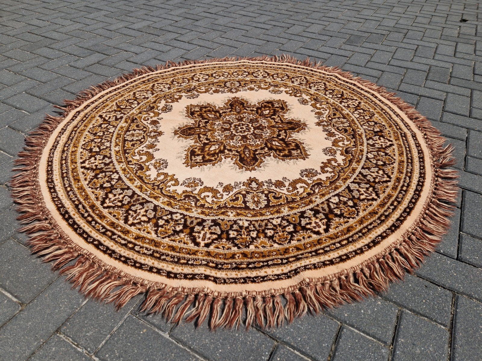 mooi groot vloerkleed kleed vintage, Huis en Inrichting, Stoffering | Tapijten en Kleden, Ophalen, Gebruikt