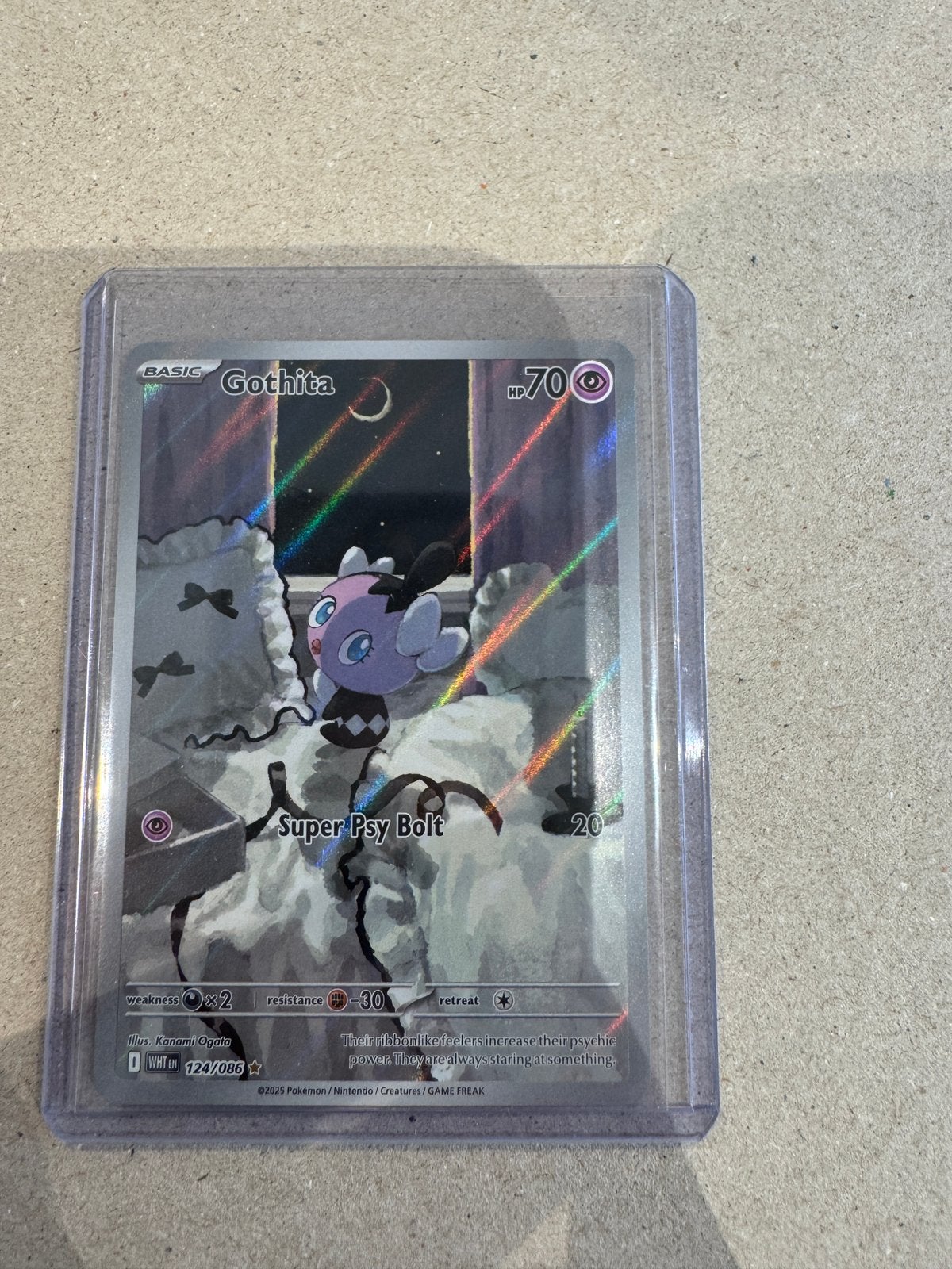Gothita 124/086 White Flare, Hobby en Vrije tijd, Ophalen of Verzenden, Zo goed als nieuw, Losse kaart, Foil