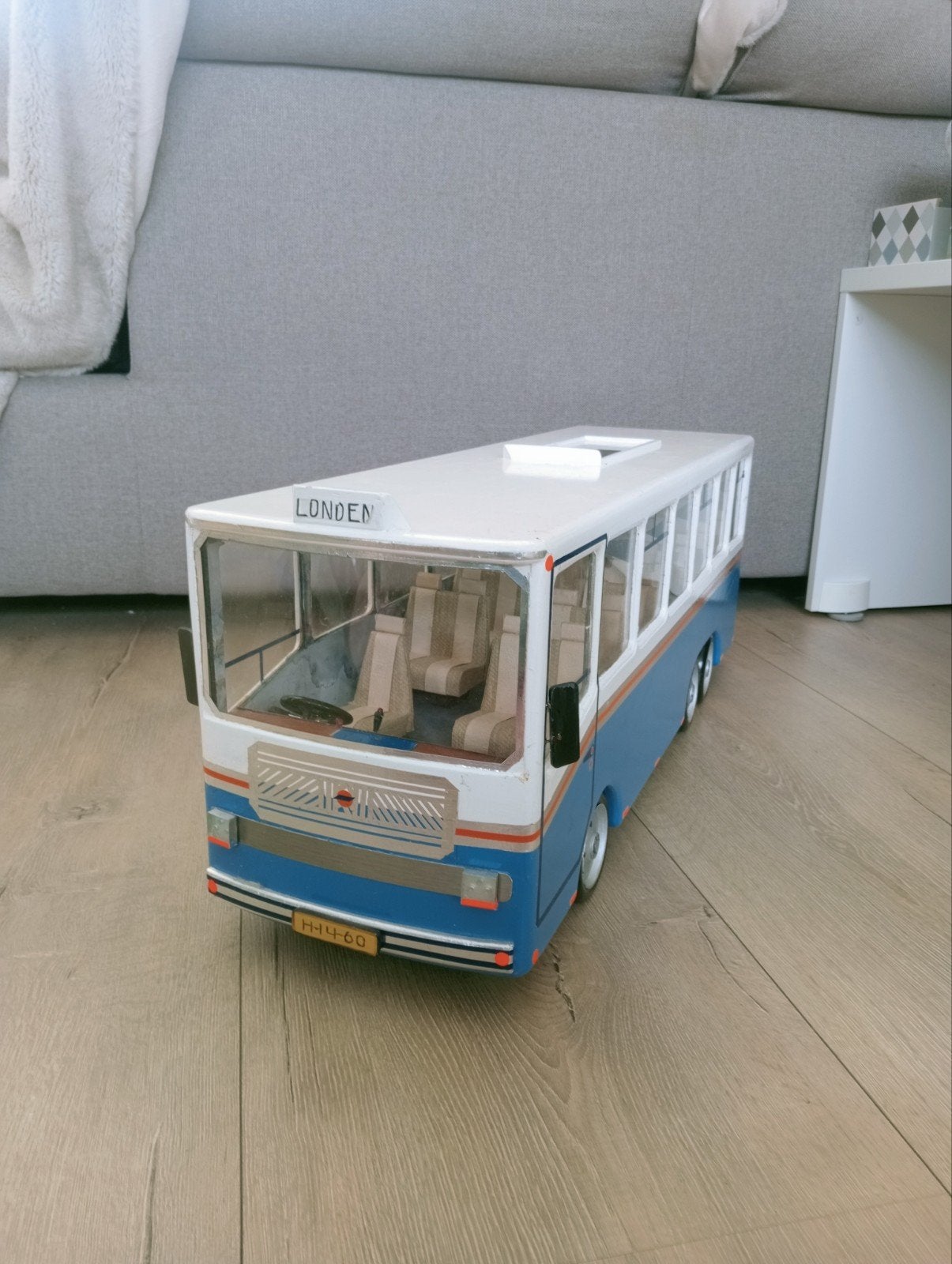 Grote houten bus, handgemaakt, Kinderen en Baby's, Speelgoed | Houten speelgoed, Ophalen
