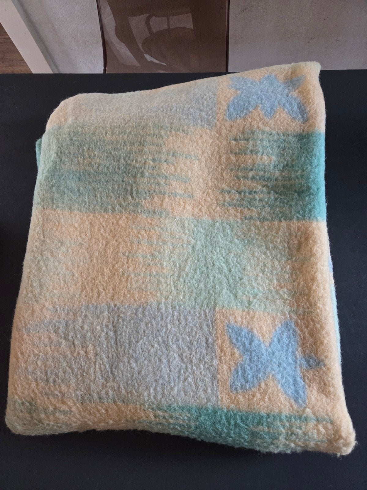 2 wollen dekens plaids pasteltinten Van Wijk Leiden 100% wol, Ophalen of Verzenden