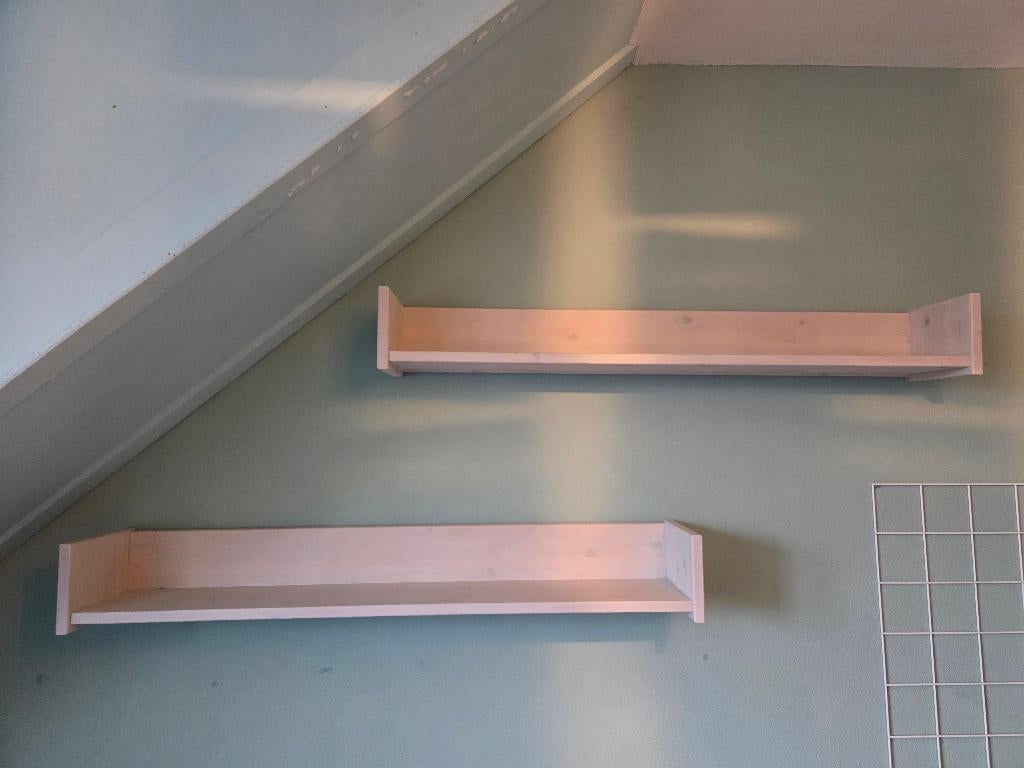 2 Lifetime whitewash boekenplankjes, Ophalen, Zo goed als nieuw, Wanddecoratie