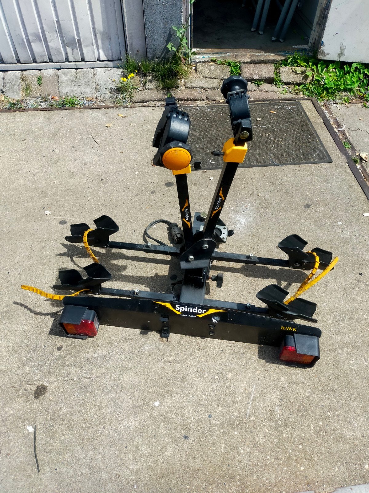 Spinder Hawk Trekhaak Fietsendrager voor 2 Fietsen, Ophalen, 2 fietsen, Gebruikt, Trekhaakdrager