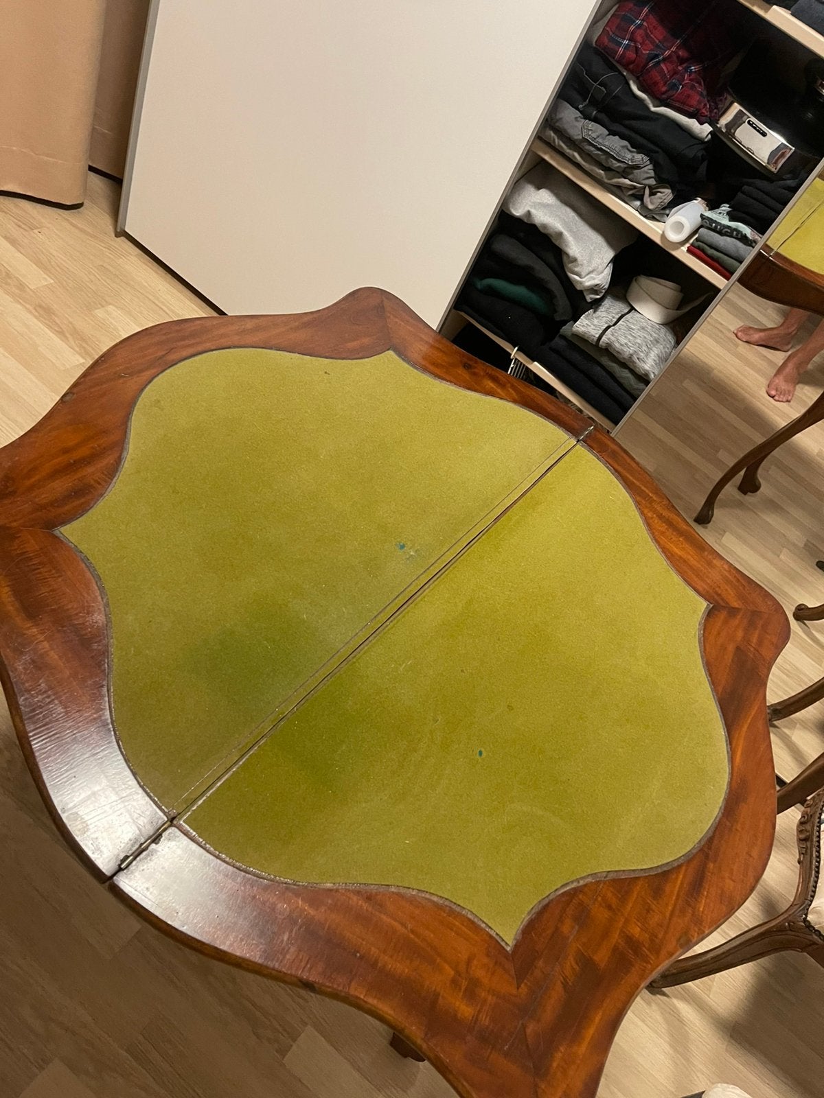 Antieke kaart tafel, Ophalen of Verzenden
