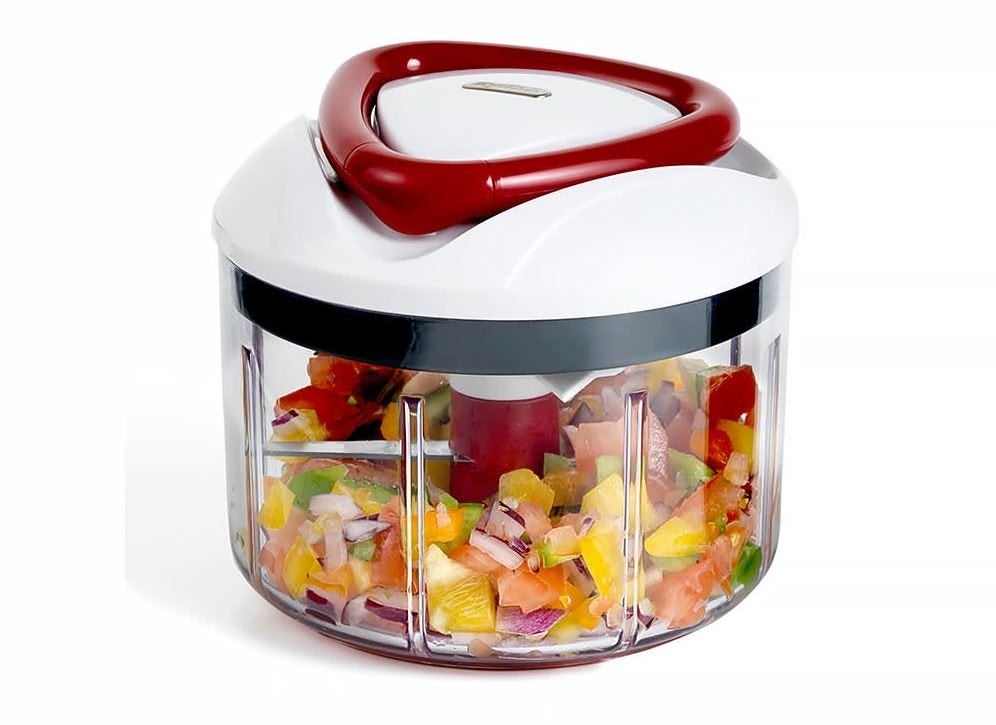 Nieuw | Zyliss Easy Pull Food Processor | Groenten hakker, Ophalen, Nieuw, Snijmachine, Meerkleurig