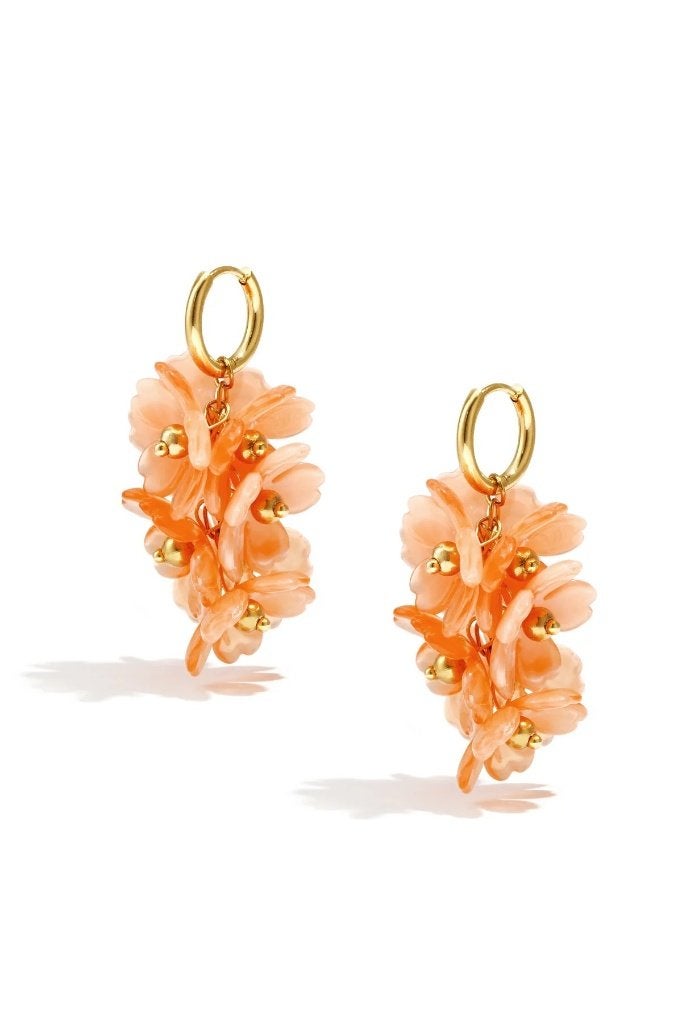 Charming Flower Drop Earrings for Spring/Summer, Ophalen of Verzenden, Nieuw, Groen, Zilver