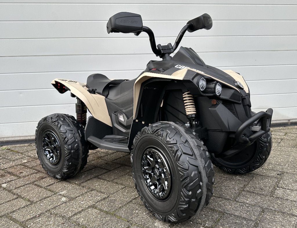 Kinder Accu Quad can-am 12v Rubberband -Leder zit NIEUW, Ophalen of Verzenden, Nieuw
