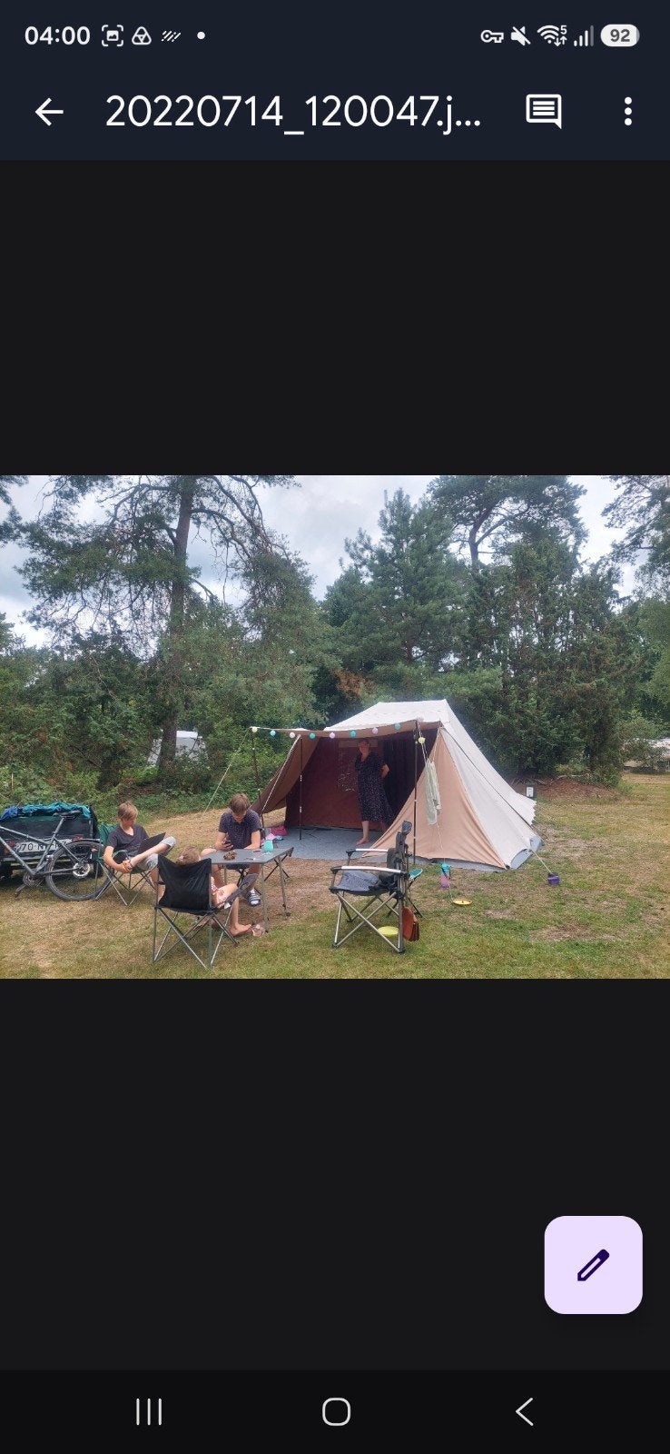 De Waard tent vergrote zilvermeeuw, Caravans en Kamperen, Ophalen, Gebruikt