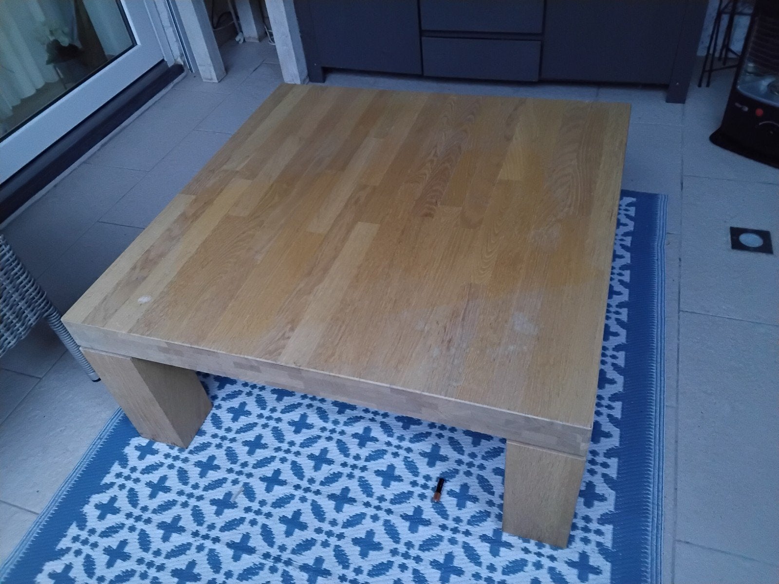 tafel, Huis en Inrichting, Ophalen of Verzenden, Gebruikt, Rechthoekig, 50 tot 100 cm
