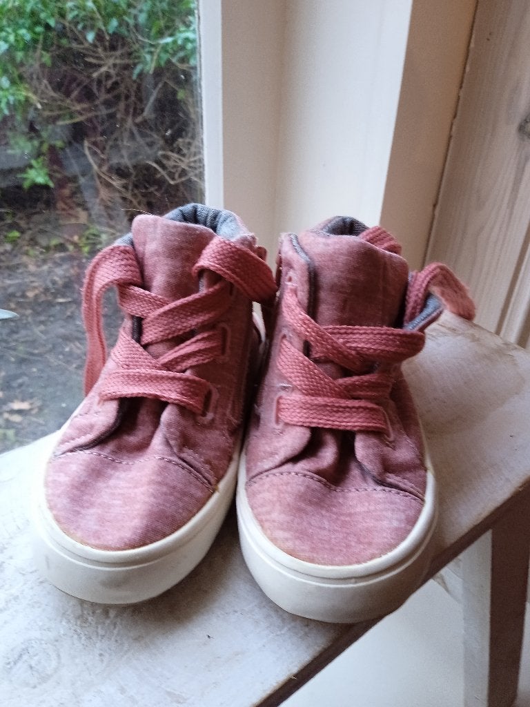Zara Baby kinder schoentjes ~ hoge gympjes maat 24 ~ roze, Meisje, Ophalen of Verzenden, Zara, Gebruikt
