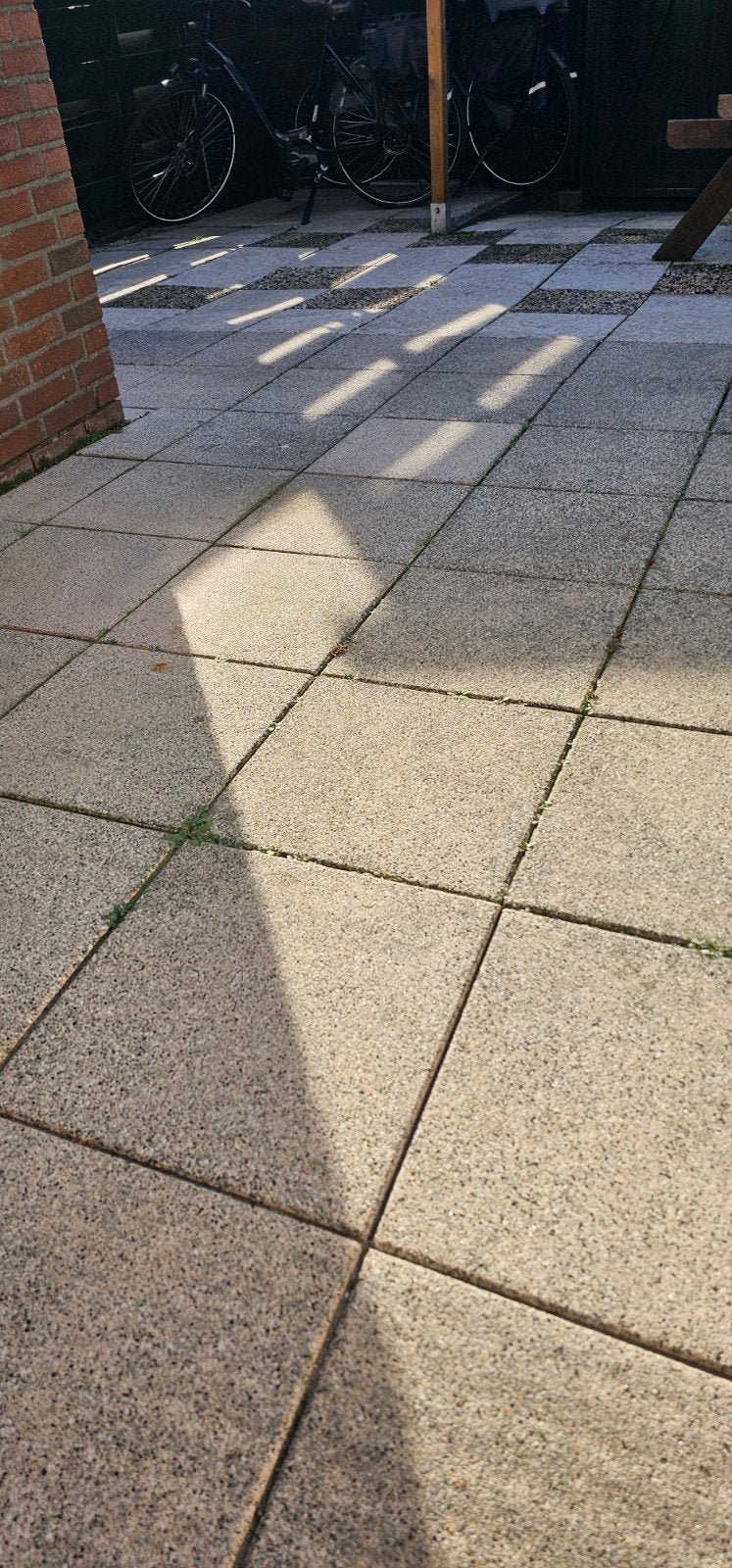 Gebruikte terrastegels - 28m2, Ophalen, Gebruikt, Beton, Terrastegels