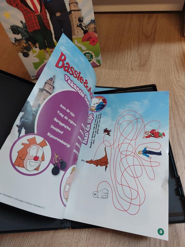 Bassie en Adriaan DVD box op reis door europa, Cd's en Dvd's, Alle leeftijden, Ophalen of Verzenden