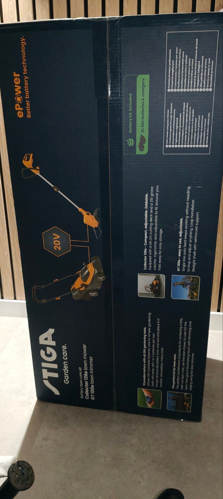 Foto 3 van Stiga ePower Accu Grasmaaier & Grastrimmer Set Nieuw
