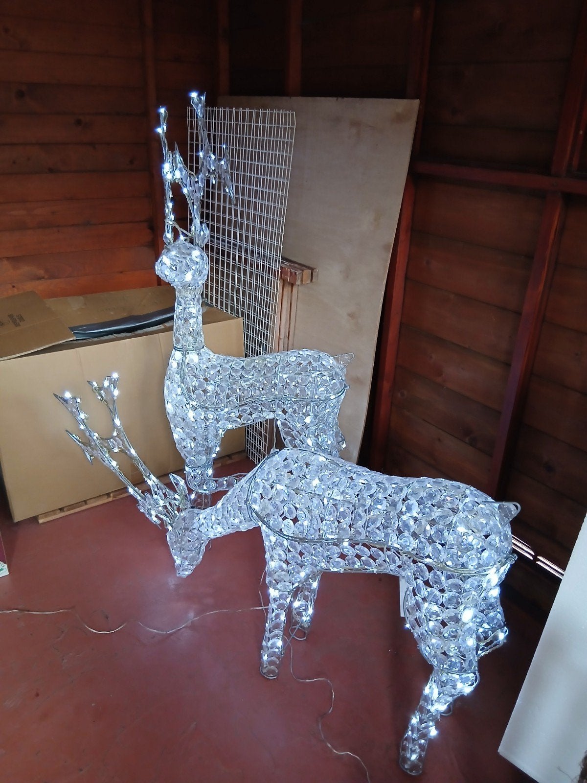 2 grote rendieren voor kerst, Ophalen, Zo goed als nieuw