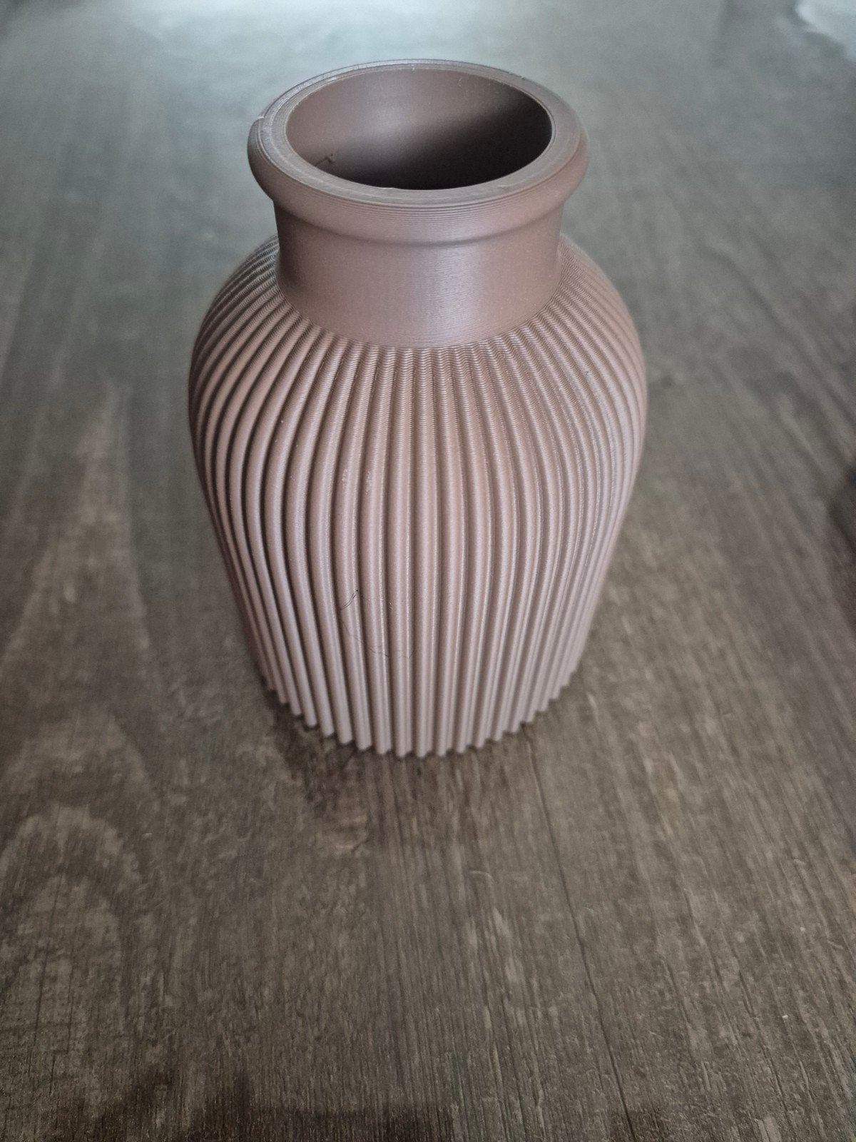 Stijlvol 3D-geprint vaasje - Bruin, Kunststof, Bruin, 3D-geprint, Nieuw