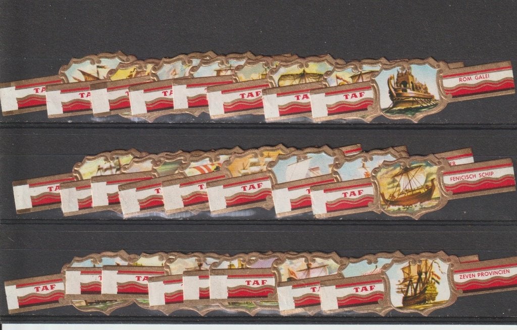 reeks    331  schepen    1-24      sigarenbanden, Verzamelen, Ophalen of Verzenden, Zo goed als nieuw, Sigarenbandjes