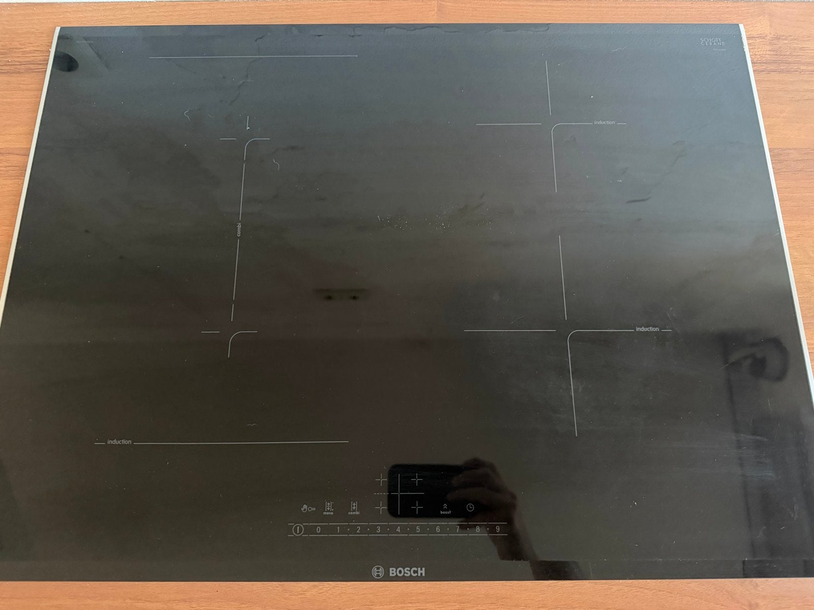 Bosch PVS775FB5E Inductiekookplaat - 4 zones, Witgoed en Apparatuur, Kookplaten, Ophalen, Gebruikt, 4 kookzones, Inbouw