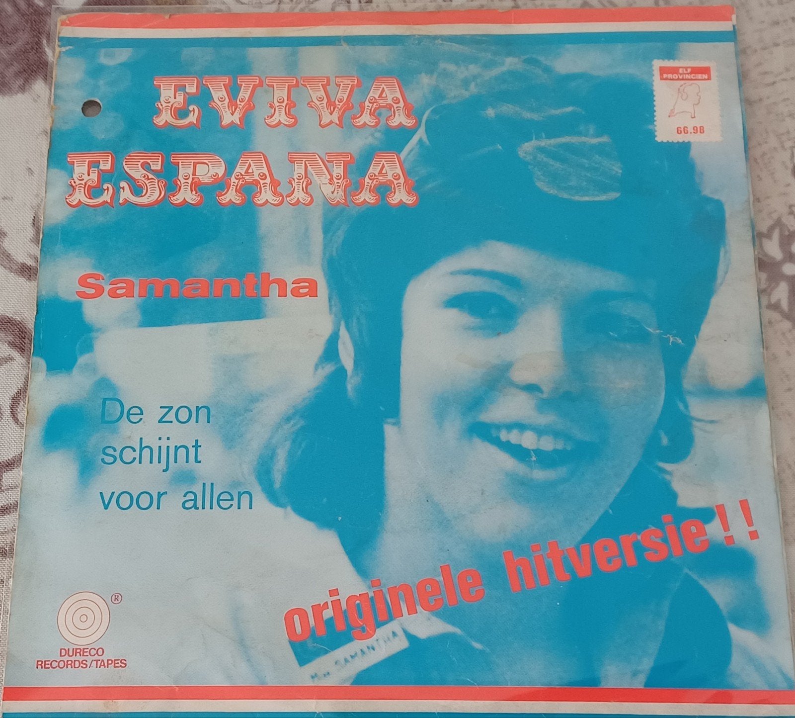 Samantha.     Eviva Espana.    Originele Versie., Ophalen of Verzenden, Zo goed als nieuw, Overige formaten, Levenslied of Smartlap