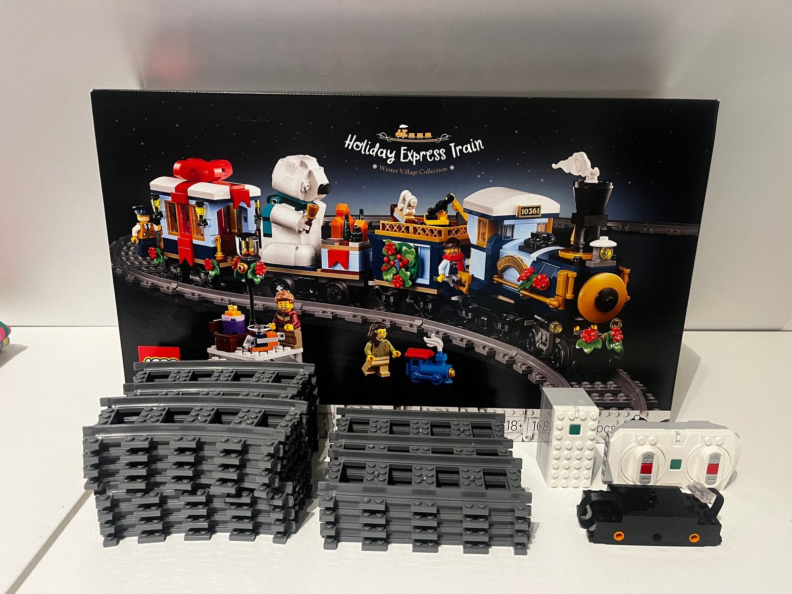 Lego kersttrein 10361 met motor en extra rails - nieuw, Lego, Nieuw, Ophalen of Verzenden, Compleet