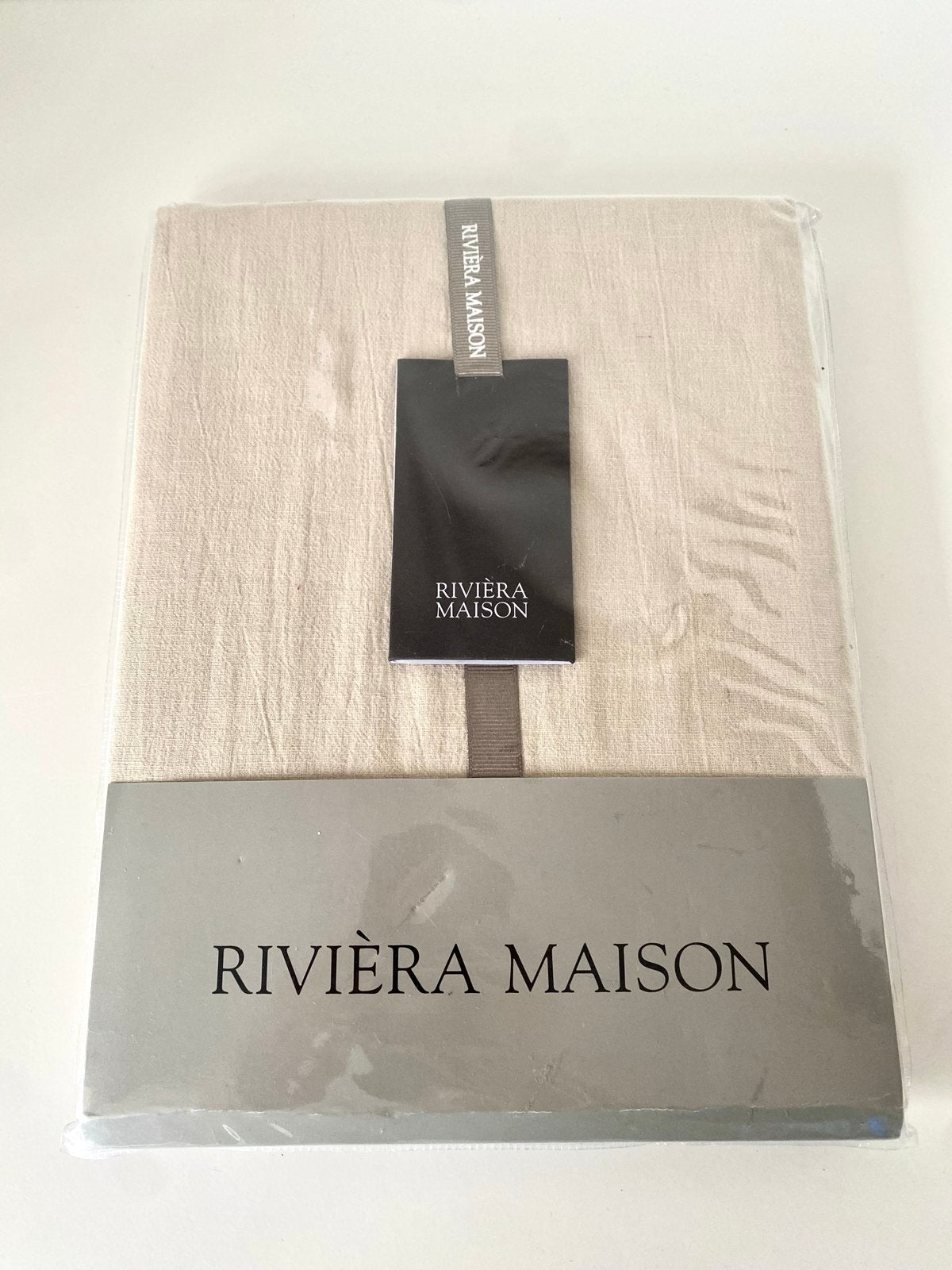 Riviera Maison Kussensloop Wishes Sand 60x70 cm, Eenpersoons, Katoen, Nieuw, Ophalen of Verzenden