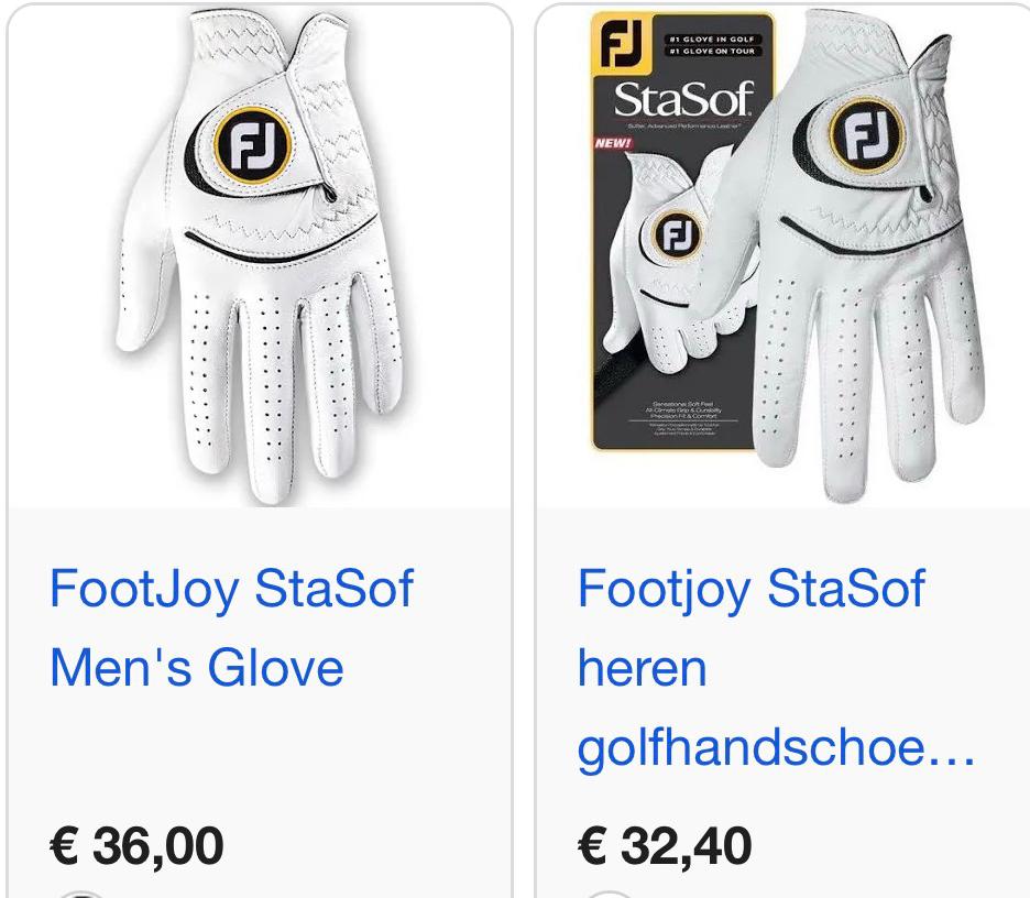 NIEUWE FOOTJOY STASOF PREMIUM TOUR GOLFHANDSCHOEN, Ophalen, Nieuw, Kleding, Overige merken