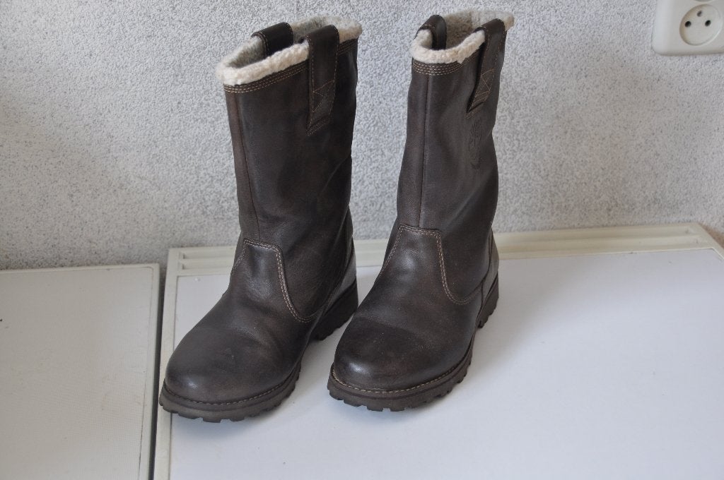 Timberland Laarsen Dames, Hoge laarzen, Bruin, Ophalen of Verzenden, Zo goed als nieuw