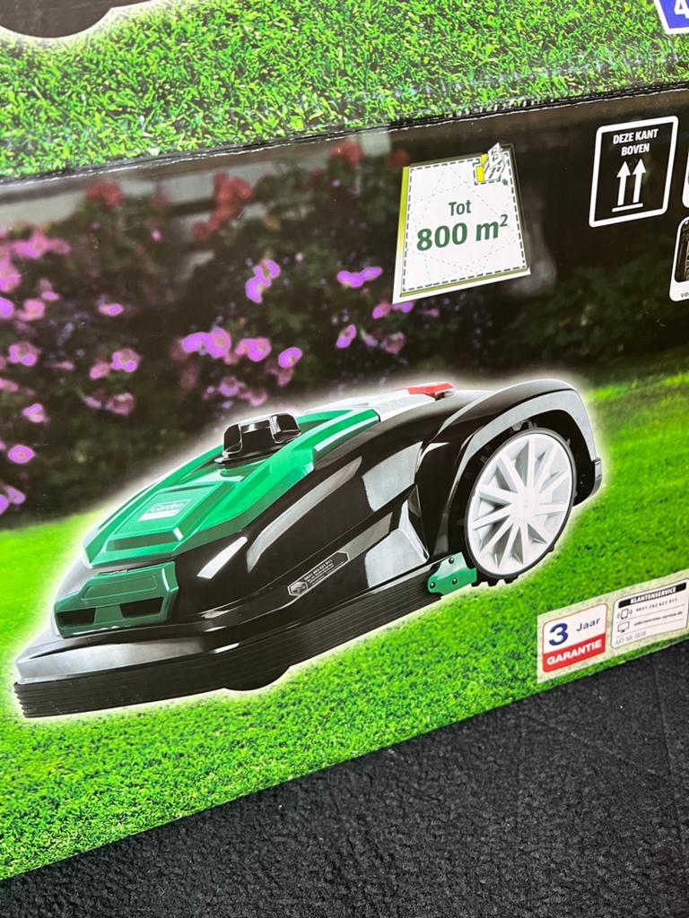 Ferrex R800EASY robotgrasmaaier - 800 m², Cirkelmaaier, Minder dan 30 cm, Accu-grasmaaier, Nieuw