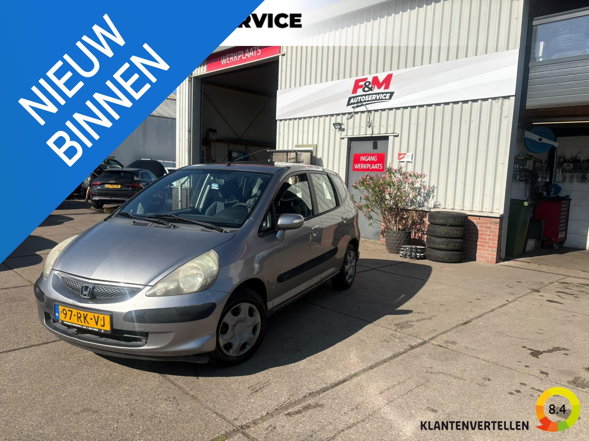 Honda Jazz 1.4 LS Airco, radio, Auto's, Honda, Bedrijf, Te koop, Jazz, ABS, Airbags, Airconditioning, Alarm, Centrale vergrendeling