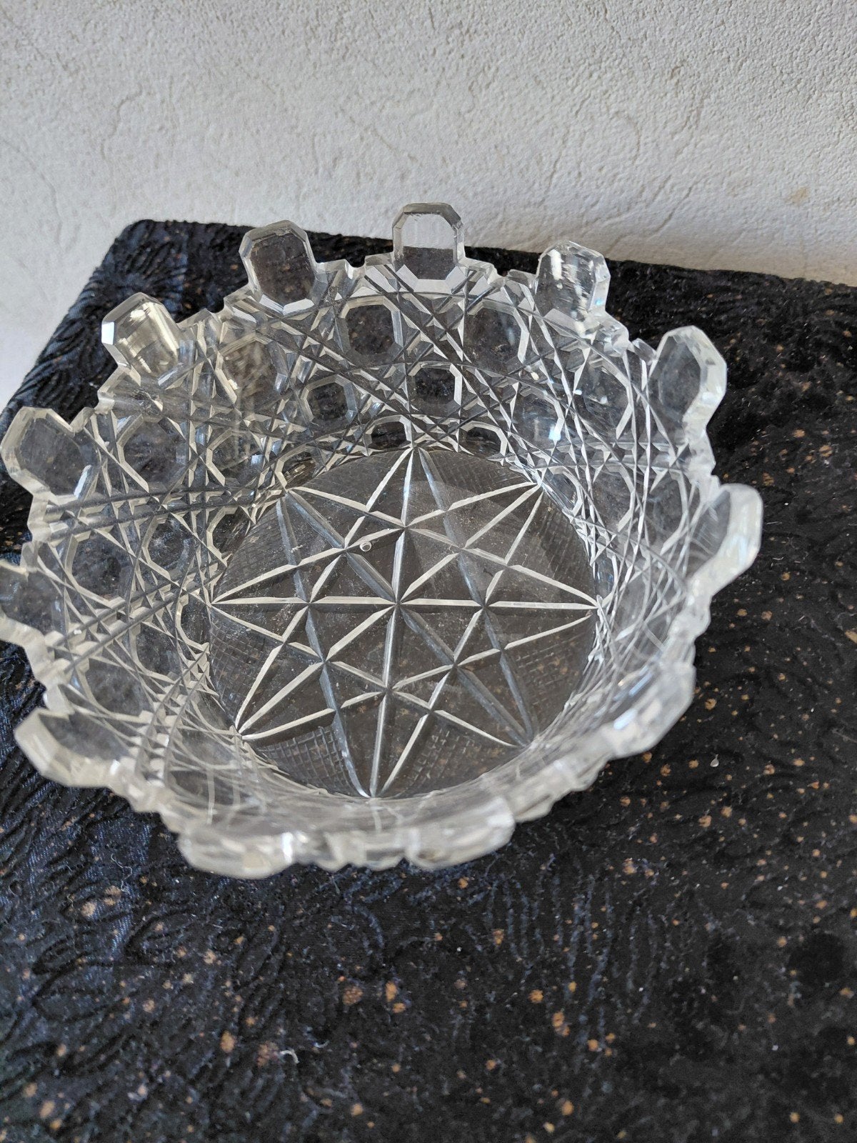 Geslepen schaaltje, Ophalen of Verzenden, Rond, Glas