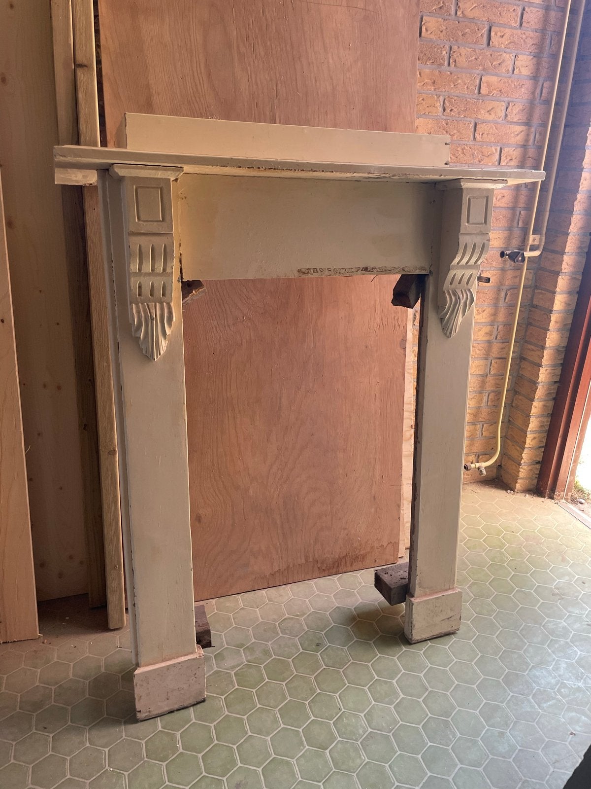 Prachtige Antieke houten schouw, Ophalen of Verzenden