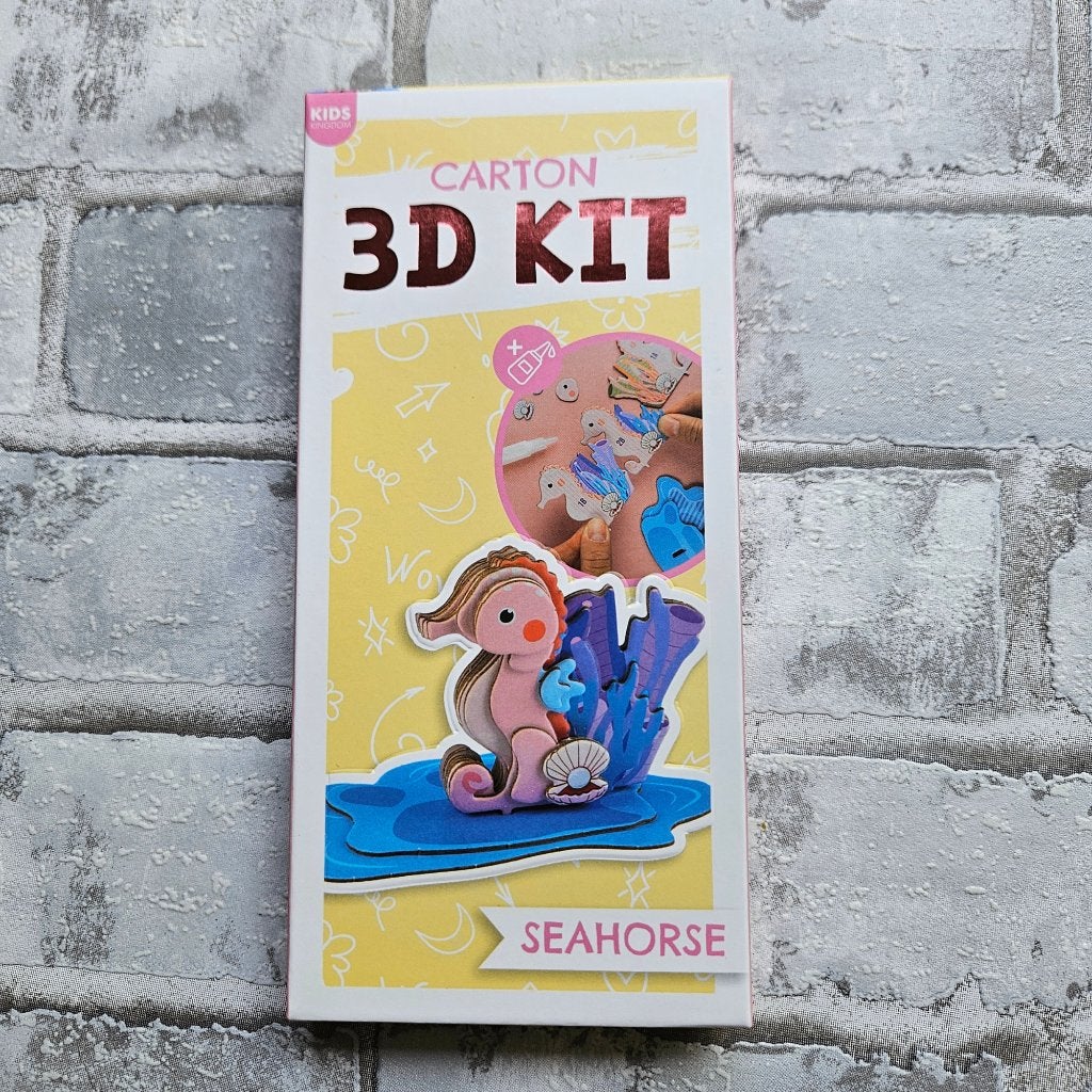 3D DIY kit - Zeepaardje - Zelf maken – Knutselen, D, Nieuw, Ophalen of Verzenden, D