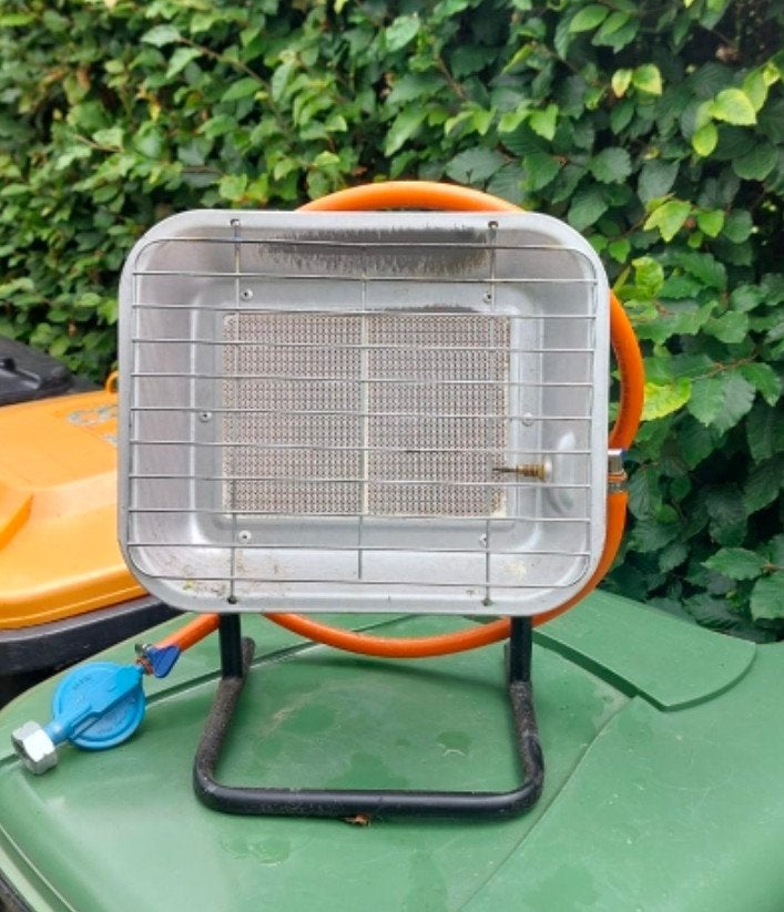 Gas verwarming, Ophalen, Campingstoel