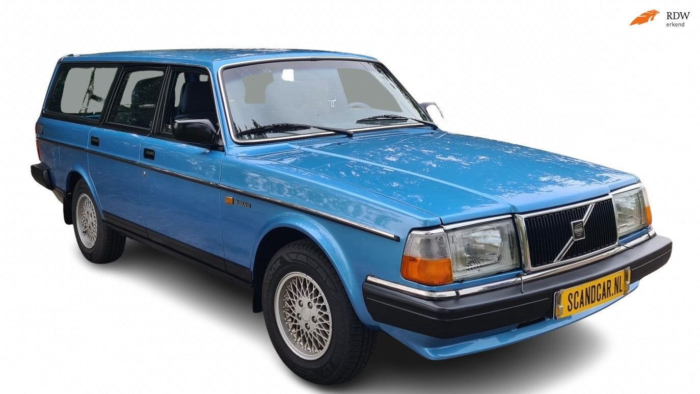 Volvo 240 2.3 DL belastingvrij in top conditie, Auto's, Volvo, 1305 kg, Gebruikt, 4 cilinders, Blauw