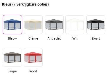 Feesttent Paviljoen Partytent 3x3 GRATIS BEZORGD!, Partytent, Minder dan 4 meter, Nieuw, Nvt