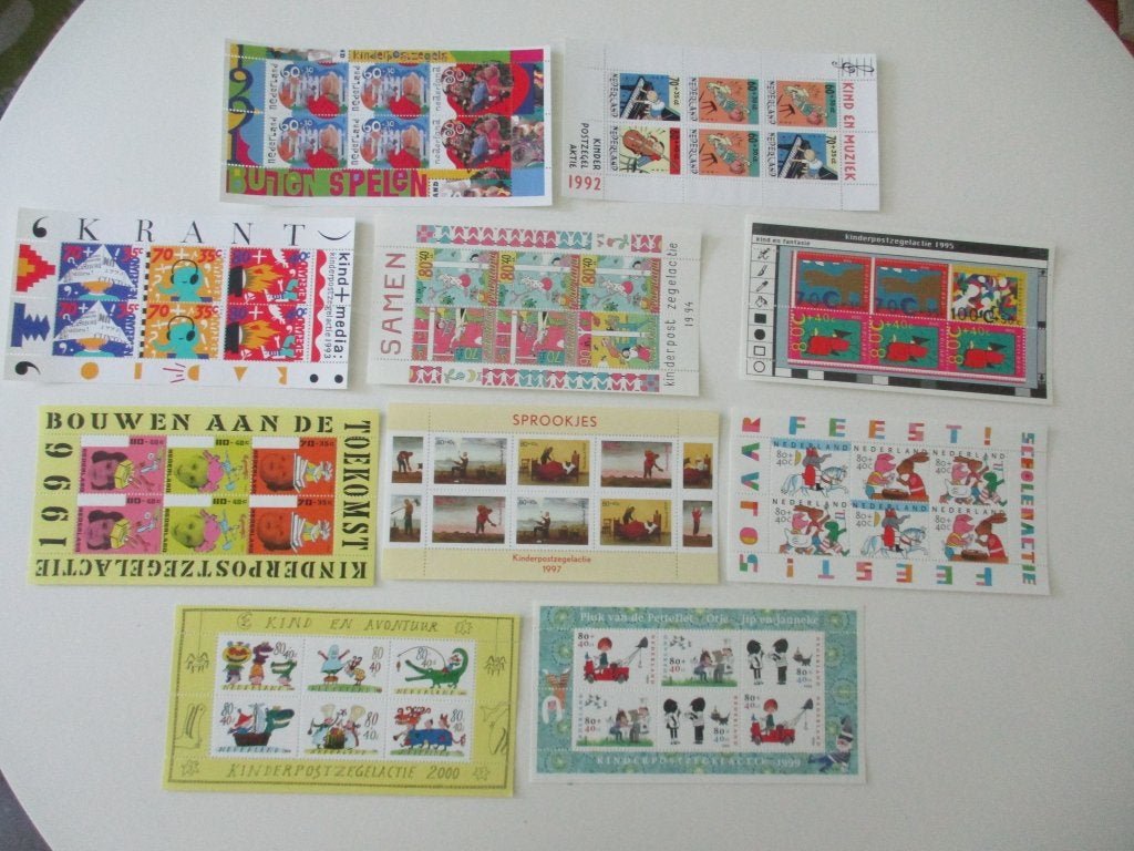Nederlandse Kinderpostzegel velletjes Collectie (1991-2000), Verzenden, Na 1940, Postfris