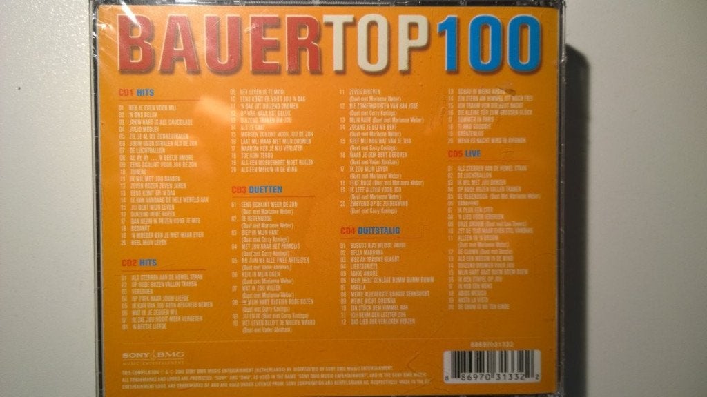 Frans Bauer - Bauer Top 100, Ophalen of Verzenden, Nieuw in verpakking, Levenslied of Smartlap, Album