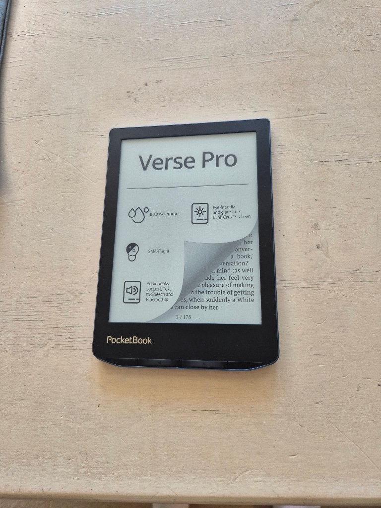 Pocketbook verse  pro, Computers en Software, E-readers, Bluetooth, 6 inch of minder, Ophalen of Verzenden, Zo goed als nieuw