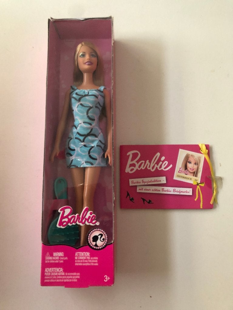 Barbie eleganze met postzegel oostenrijk, Verzenden, Nieuw, Pop