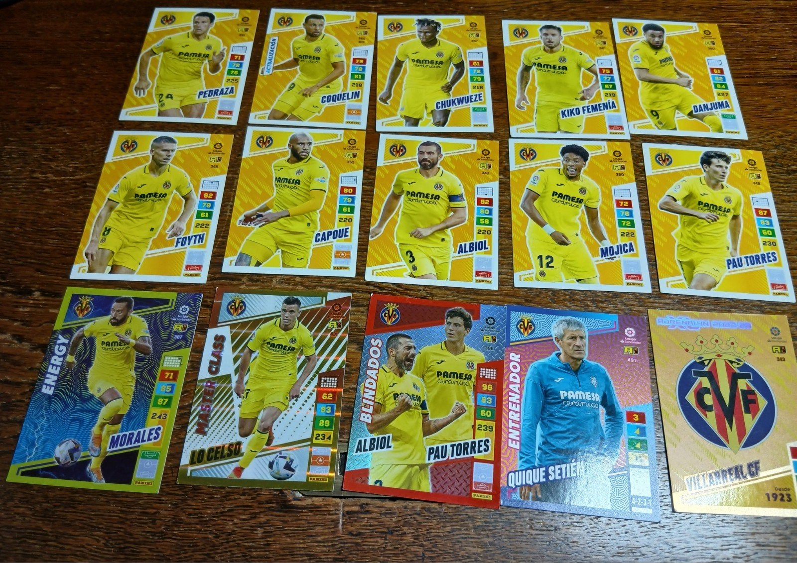 Villarreal Panini Adrenalyn XL Voetbal Kaarten Collectie, Verzamelen, Ophalen of Verzenden, Zo goed als nieuw, Buitenlandse clubs