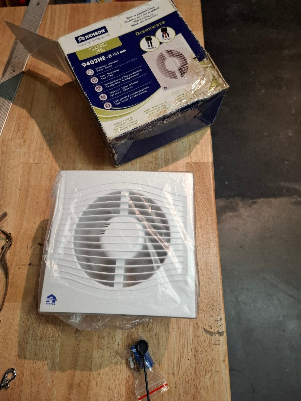 Nieuwe douche ventilator - Renson Greenwave 9402HE, Ophalen of Verzenden, Nieuw, Ventilator