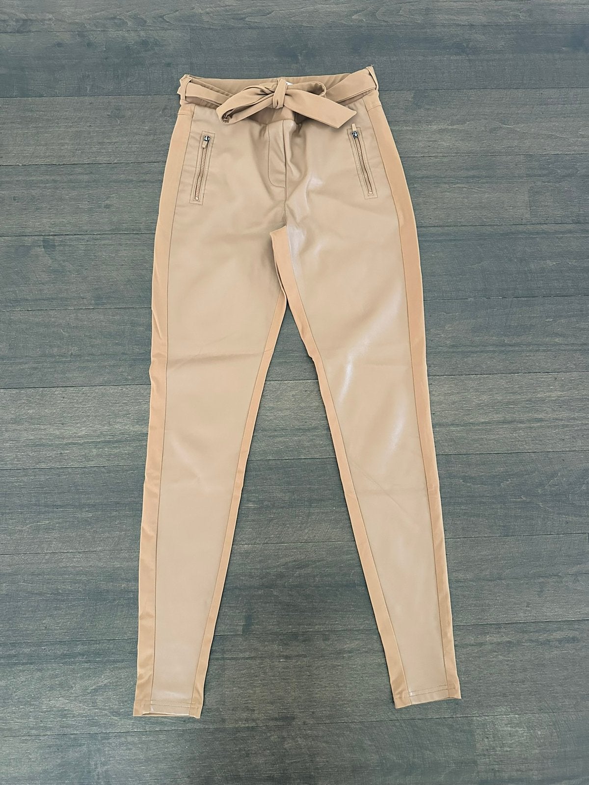 Studio Anneloes broek nep leer maat S - goede staat, Kleding | Dames, Beige, Ophalen of Verzenden, Zo goed als nieuw, Maat 36 (S)