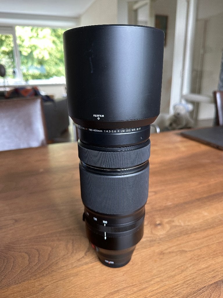 Fujifilm XF 100-400mm F4.5-5.6 R LM OIS WR (Fujinon), Ophalen of Verzenden, Gebruikt, Telelens, Zoom